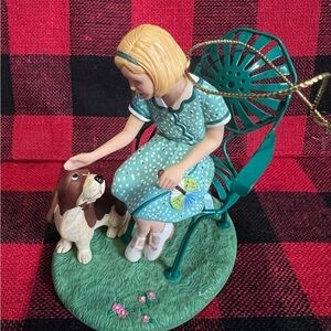 American Girl Doll with Dog Ornament Kit 2003